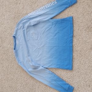 VINEYARD VINES MEN'S LONG SLEEVE OMBRE WHALE TEE